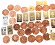 1 OZ COPPER ROUNDS & FANTASY INGOTS