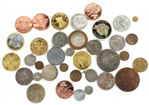 US & FOREIGN TOKENS, FANTASY COINS, & COPPER BULLION