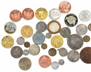 US & FOREIGN TOKENS, FANTASY COINS, & COPPER BULLION
