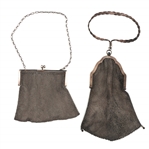 STERLING SILVER MESH HANDBAGS