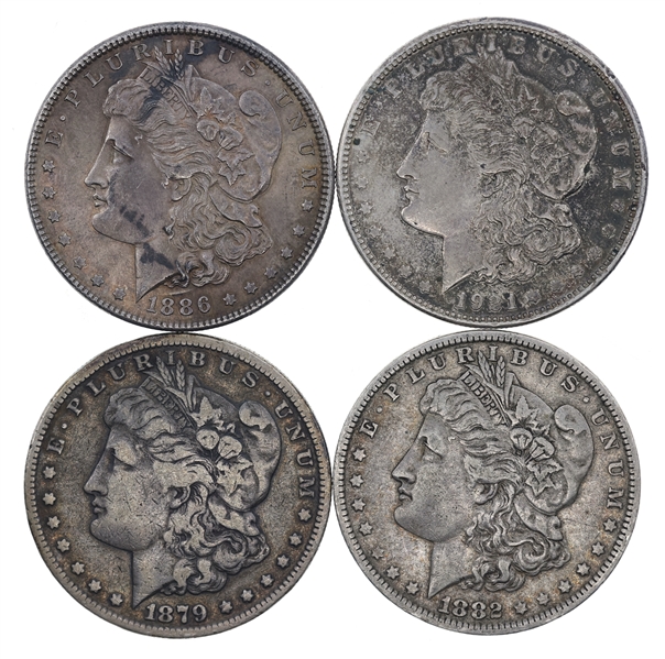 1879-1921 US SILVER MORGAN DOLLAR COINS