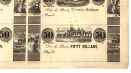 1800's UNKNOWN ISSUER SAN FRANCISCO UNCUT NOTES