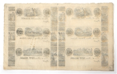 1800's UNKNOWN ISSUER SAN FRANCISCO UNCUT NOTES