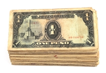JAPANESE PHILIPPINES WWII OCCUPATION NOTES - LOT OF 100
