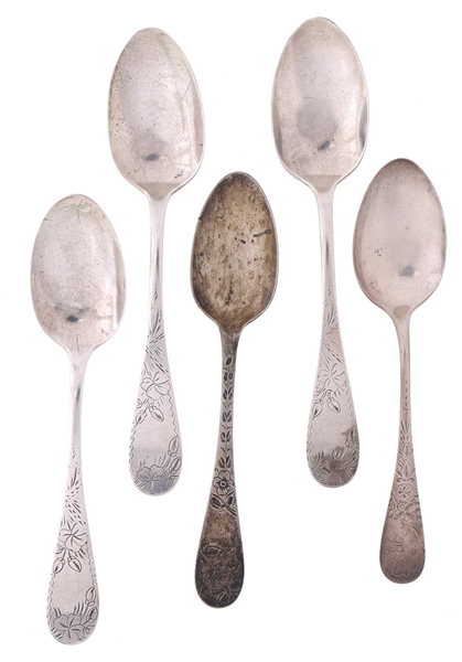 STERLING SILVER TEASPOONS - TOWLE & WHITING