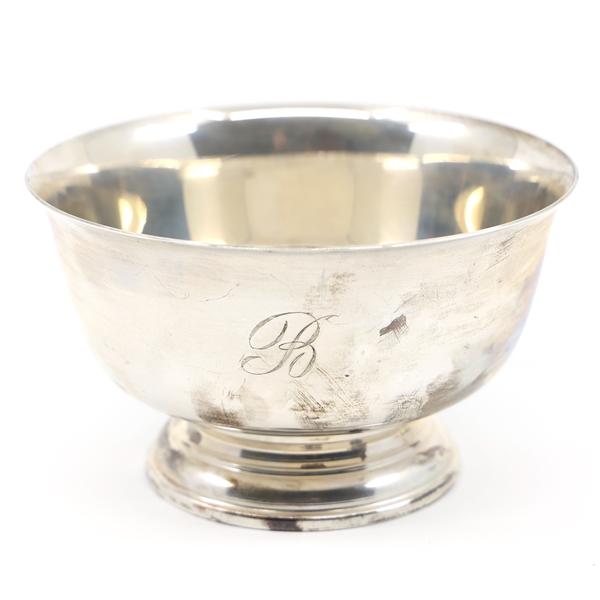 CARTIER STERLING SILVER FOOTED BOWL 
