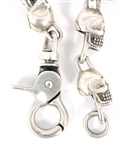 STERLING SILVER SKULL NECKLACES & PENDANT