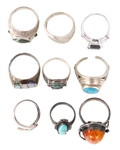 STERLING SILVER RINGS - LOT OF 26