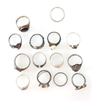 STERLING SILVER RINGS - LOT OF 26