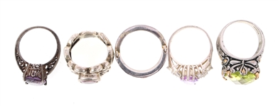 STERLING SILVER RINGS - LOT OF 20