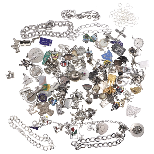 SILVER CHARMS & CHARM BRACELETS