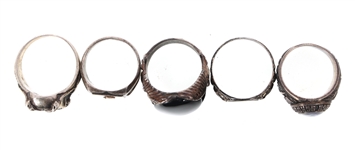 MENS STERLING SILVER RINGS - LOT OF 19
