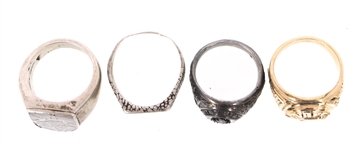 MENS STERLING SILVER RINGS - LOT OF 19