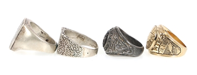 MENS STERLING SILVER RINGS - LOT OF 19