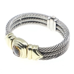 DAVID YURMAN STERLING SILVER 14K GOLD CITRINE BRACELET