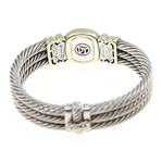 DAVID YURMAN STERLING SILVER 14K GOLD CITRINE BRACELET