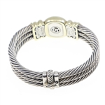 DAVID YURMAN STERLING SILVER 14K GOLD CITRINE BRACELET