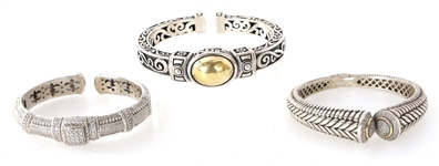 DESIGNER STERLING SILVER BRACELETS T&C, ANN KING, RIPKA