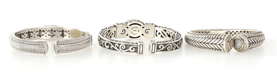 DESIGNER STERLING SILVER BRACELETS T&C, ANN KING, RIPKA