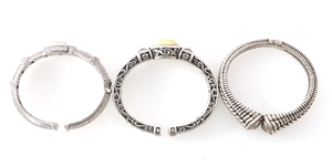 DESIGNER STERLING SILVER BRACELETS T&C, ANN KING, RIPKA