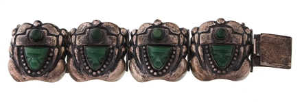 MEXICO STERLING SILVER & ONYX BRACELETS