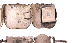 MEXICO STERLING SILVER & ONYX BRACELETS