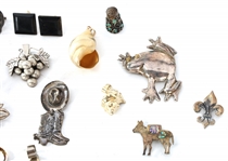 STERLING SILVER JEWELRY - BRACELETS, BROOCHES, & MORE