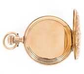 LADIES WALTHAM 14K YELLOW GOLD CASE POCKET WATCH