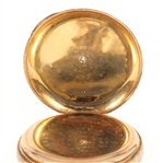 LADIES WALTHAM 14K YELLOW GOLD CASE POCKET WATCH