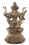 HINDU CAST IRON FIGURE OF GODDESS KALI