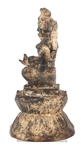 HINDU CAST IRON FIGURE OF GODDESS KALI