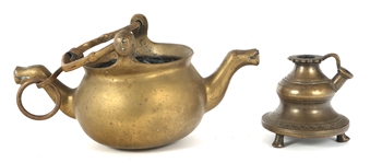ASIAN & MIDDLE EASTERN ITEMS HOOKAH POT, STATUE, CENSER