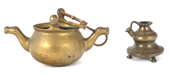 ASIAN & MIDDLE EASTERN ITEMS HOOKAH POT, STATUE, CENSER