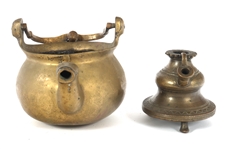 ASIAN & MIDDLE EASTERN ITEMS HOOKAH POT, STATUE, CENSER
