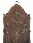 GREEK ORTHODOX TRIPTYCH ICON & HOLY WATER FONT