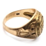 MEN'S 10K YELLOW GOLD U.S. SPEARHEAD DIVISION RING
