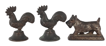 BRONZE ANIMAL FIGURINES & PAPERWEIGHTS 