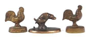 BRONZE ANIMAL FIGURINES & PAPERWEIGHTS 