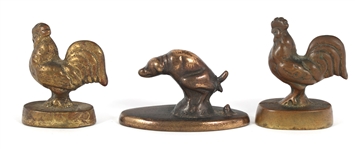 BRONZE ANIMAL FIGURINES & PAPERWEIGHTS 