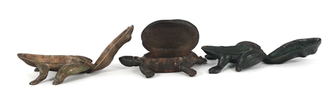 BRONZE ANIMAL FIGURINES & PAPERWEIGHTS 
