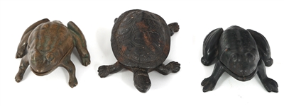 BRONZE ANIMAL FIGURINES & PAPERWEIGHTS 