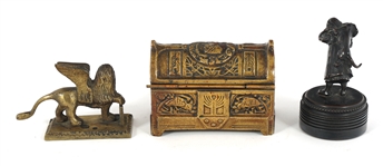 BRONZE & BRASS FIGURINE STATUES & ITEMS