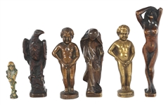 BRONZE & BRASS FIGURINE STATUES & ITEMS