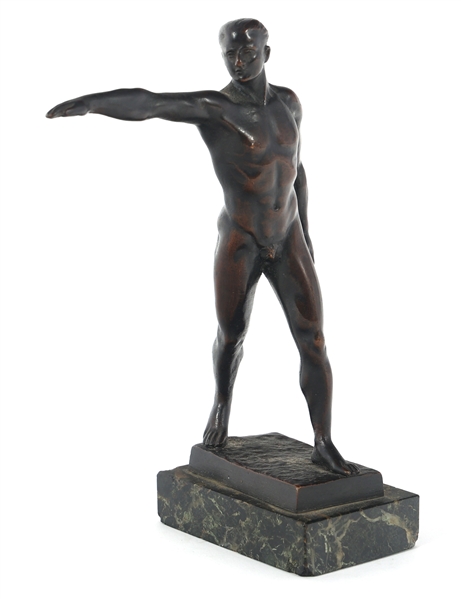 MAURICE GUIRAUD RIVIERE ETLING OLYMPIC SALUTE BRONZE
