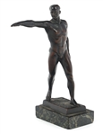 MAURICE GUIRAUD RIVIERE ETLING OLYMPIC SALUTE BRONZE