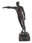 MAURICE GUIRAUD RIVIERE ETLING OLYMPIC SALUTE BRONZE