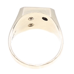 MEN'S 10K GOLD & DIAMOND ROLL FORMING CORP SIGNET RING