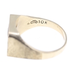 MEN'S 10K GOLD & DIAMOND ROLL FORMING CORP SIGNET RING