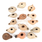 ROMAN & GREEK OIL LAMPS - LOT OF 14