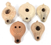 ROMAN & GREEK OIL LAMPS - LOT OF 14
